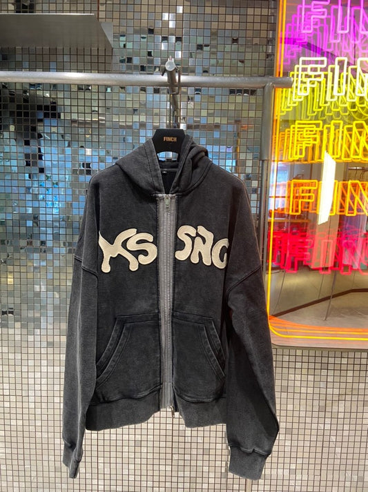 MSSNG DOUBLE LAYER ZIP UP HOODIE